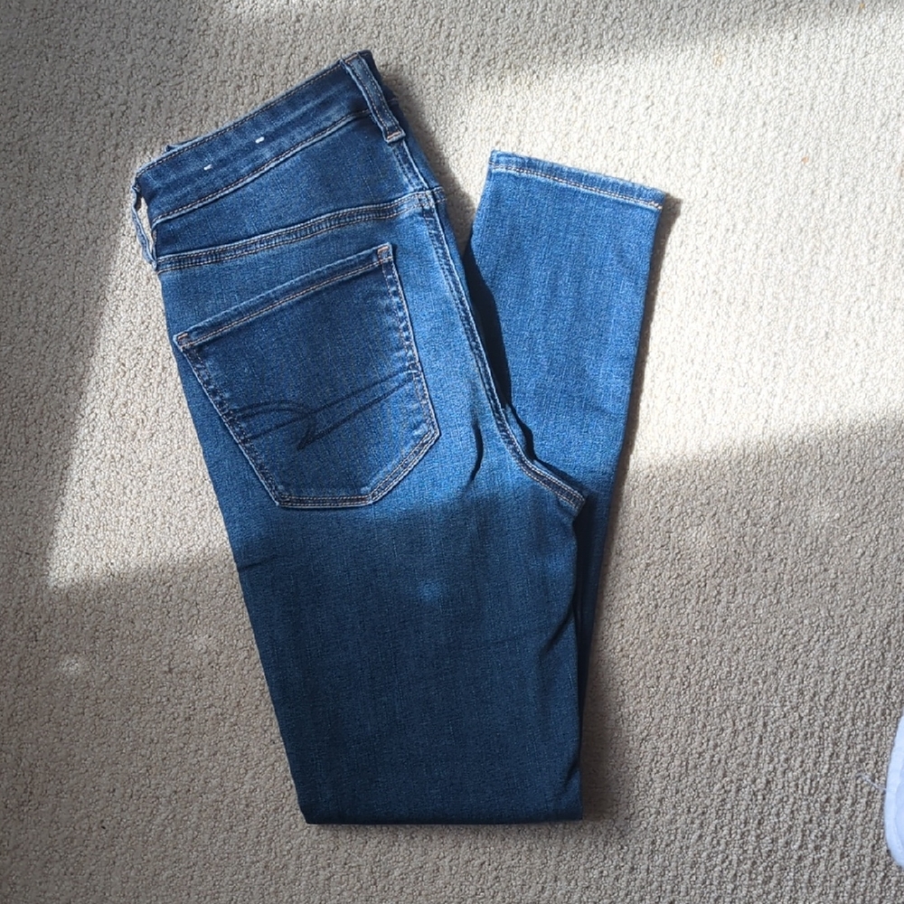 American Eagle Outfitters Dark Blue Skinny Jeans
